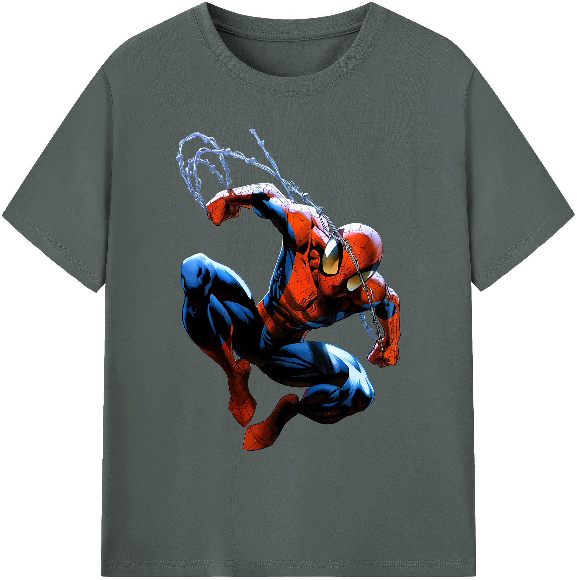 （画像用） Spider Man スパイダーマン 綿100％ メンズ半袖Tシャツ｜肌触りやわらか＆通気性